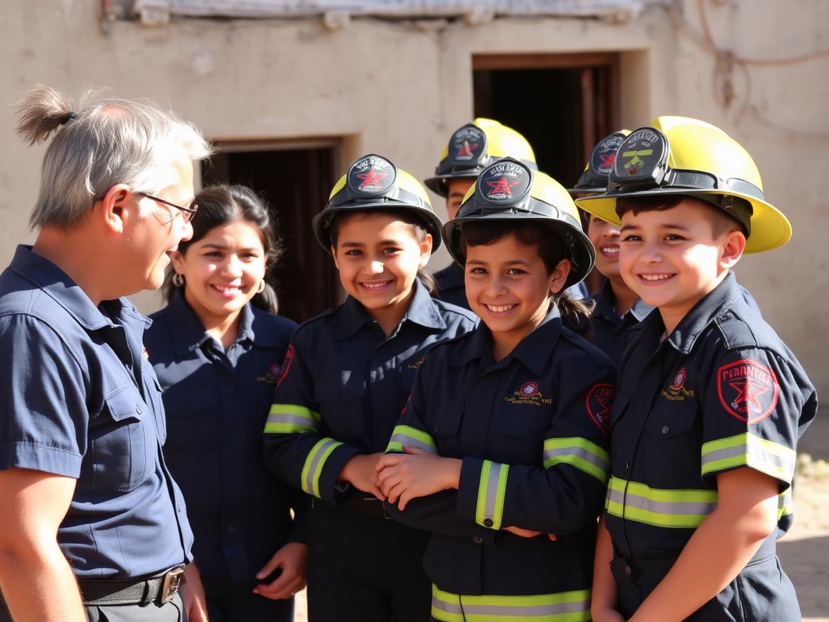 Visit with the Firefighter Cadets